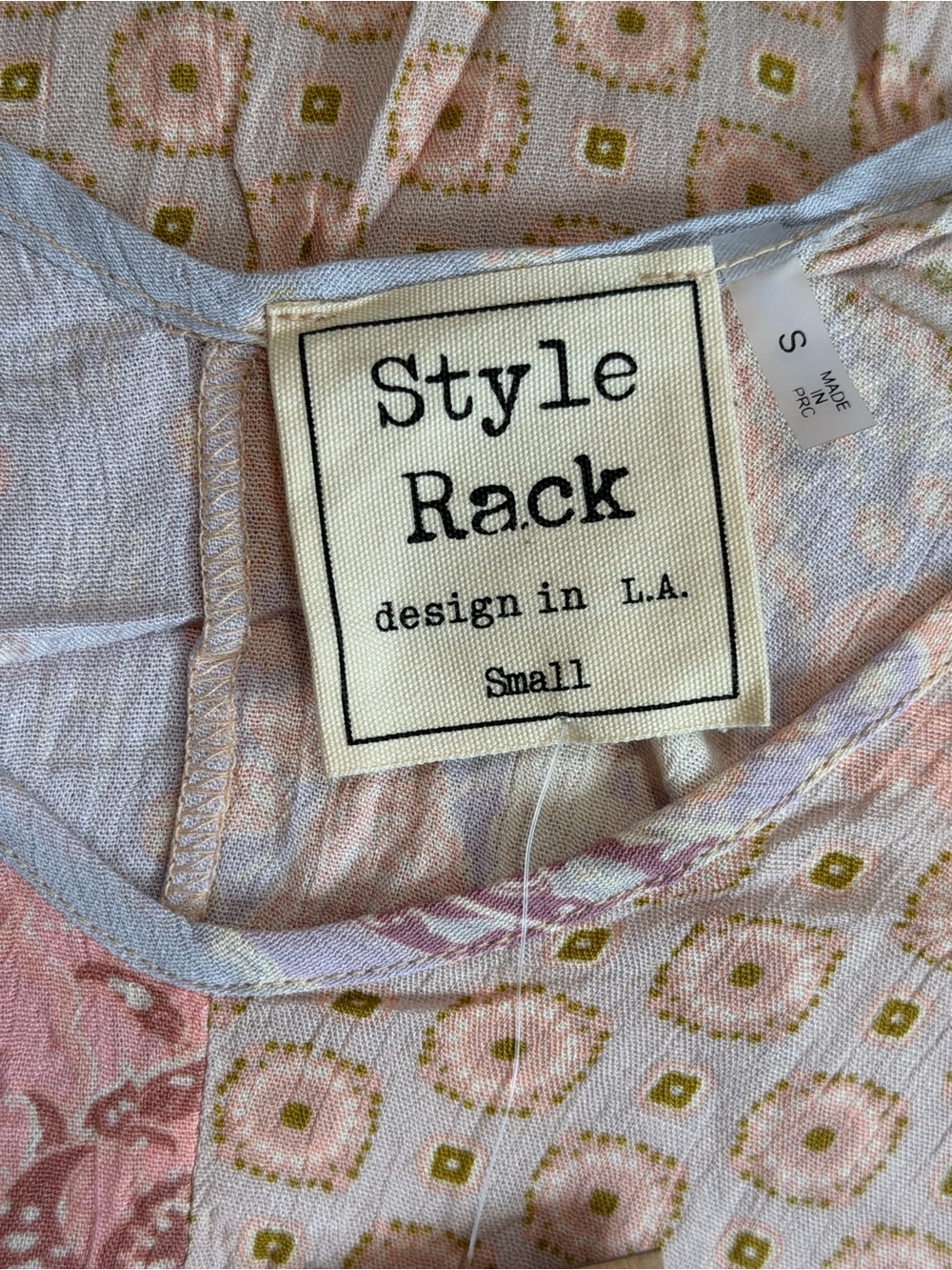 Style Rack Pink & Lavender Patchwork Maxi Slip Dress - Picture 2 of 6